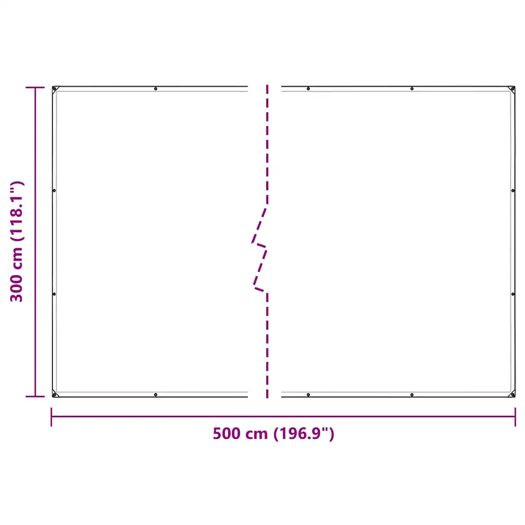 Copertura per Piante con Occhielli 3x5 m in PVC CFW7325374