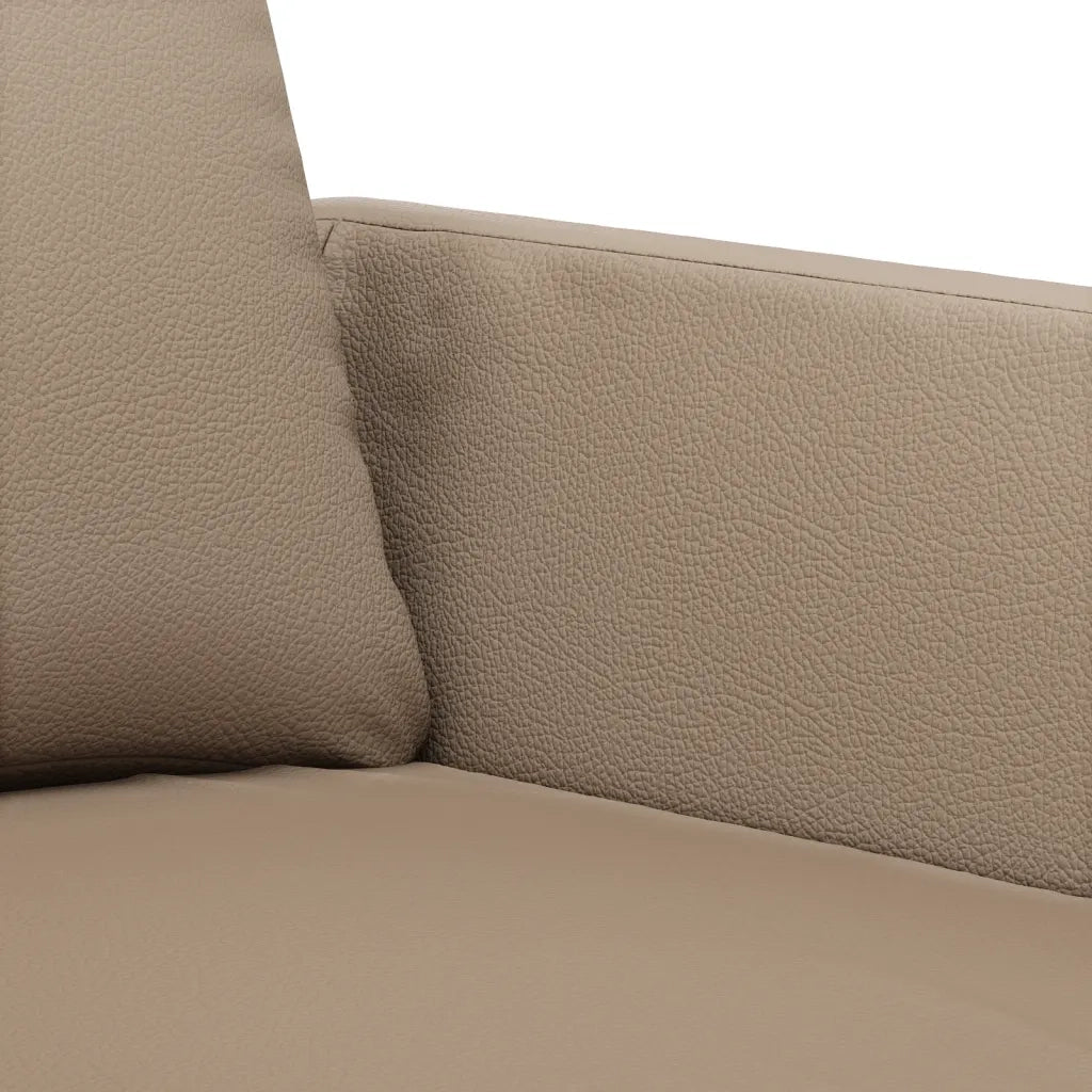 Set di Divani 3 pz con Cuscini cappuccino in Similpelle 3201759