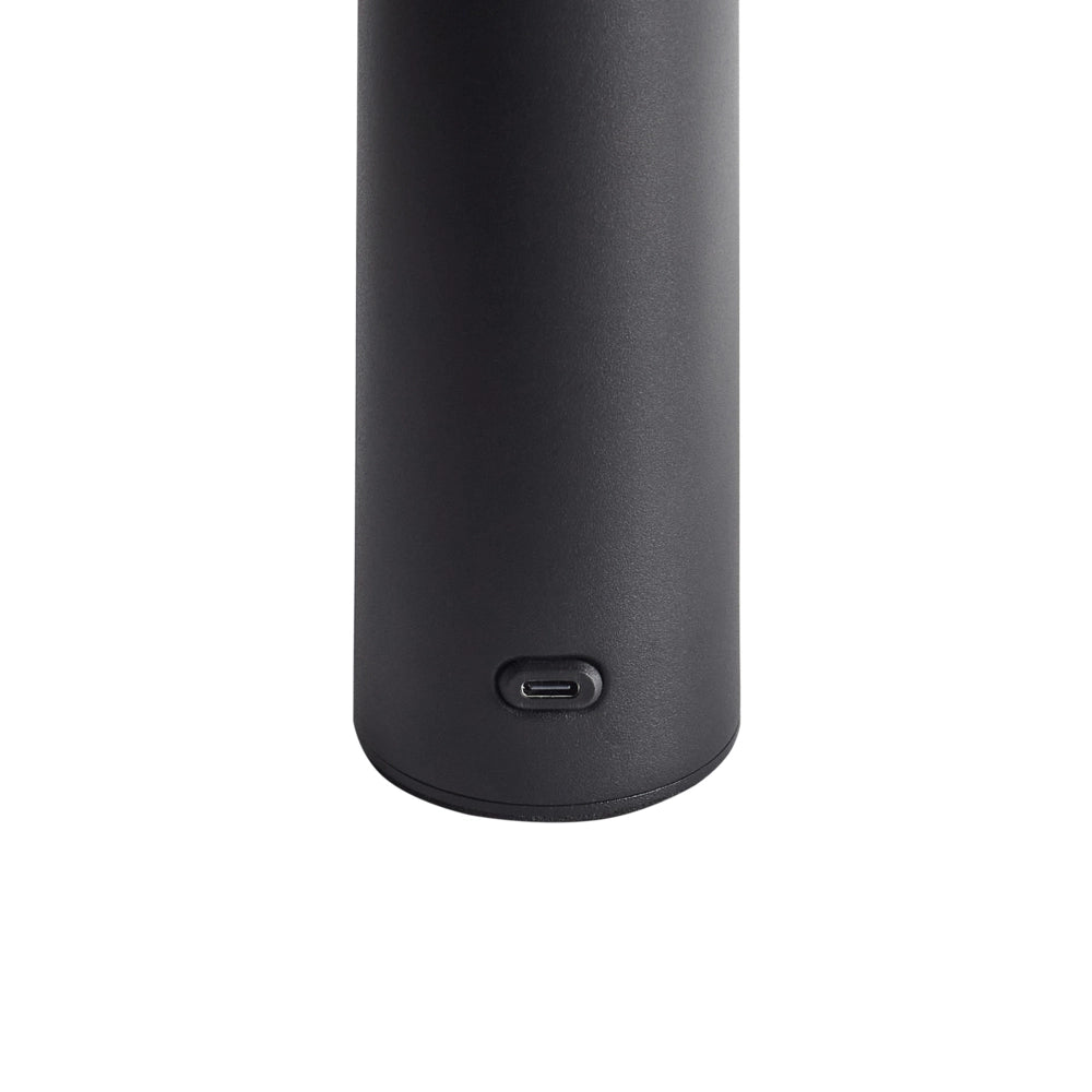 Lampada da tavolo in ferro con luce LED senza fili fungo nero stile moderno