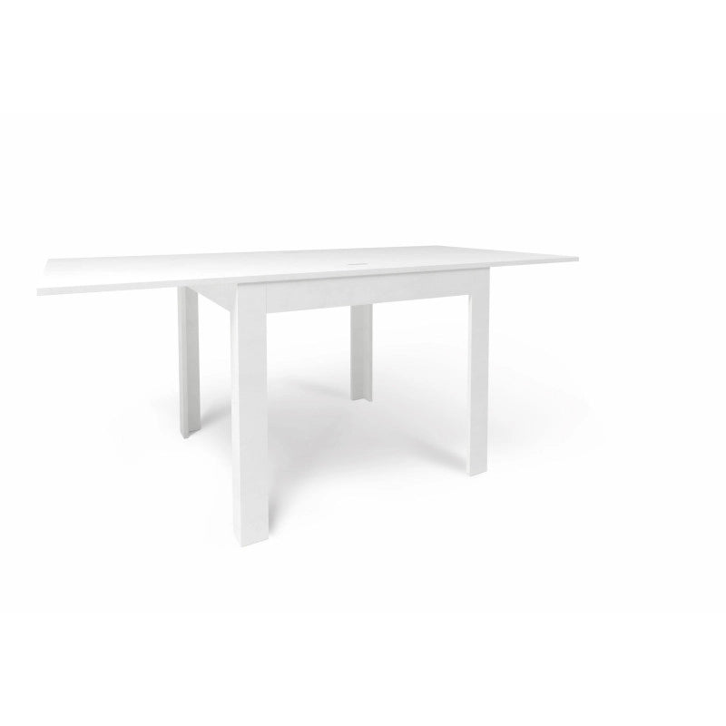 Tavolo Pieghevole 90+90 Ossido Bianco cm 90x90x75h - Sarmog