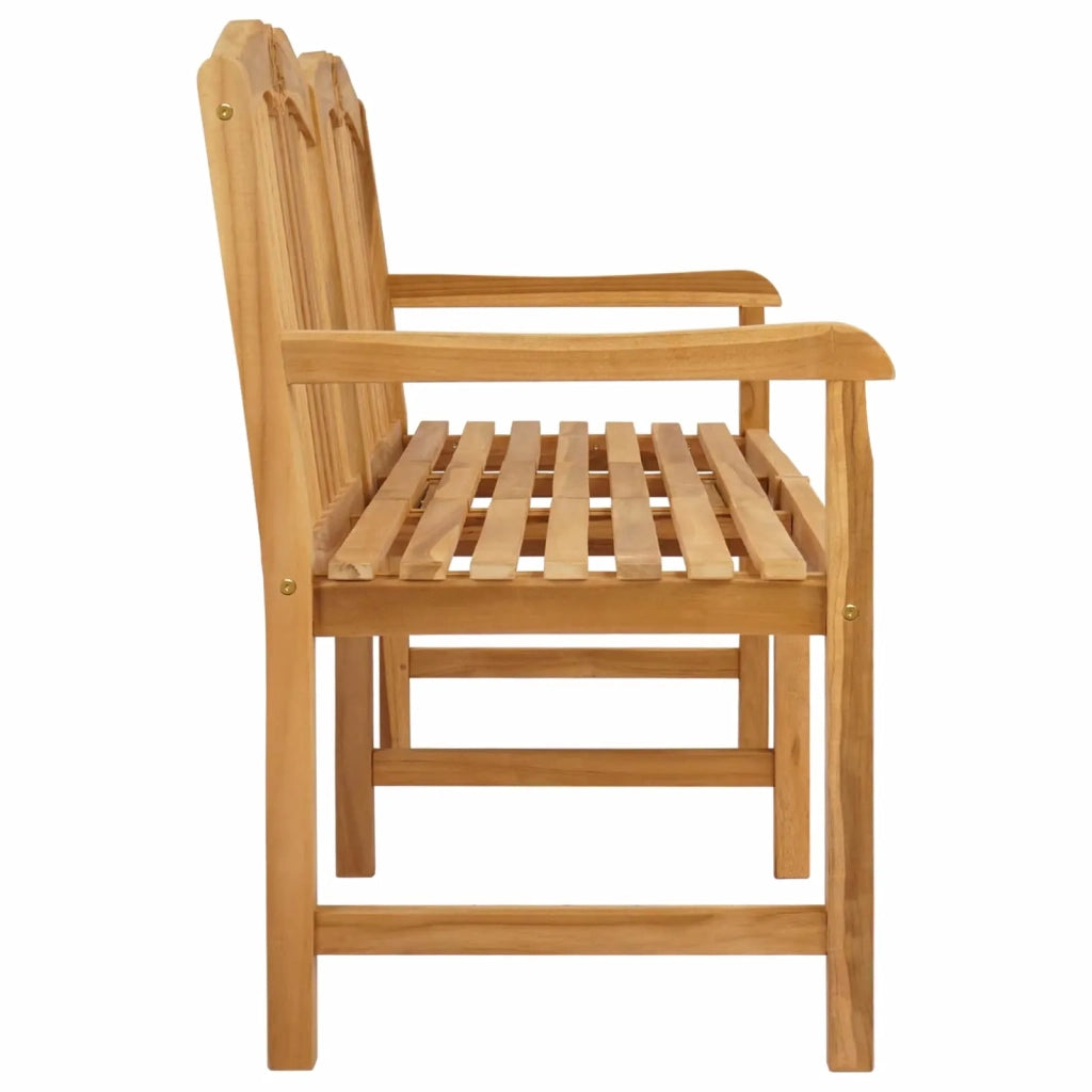 Panchina in legno intagliata a mano Naturale 155 x 60 x 94 cm