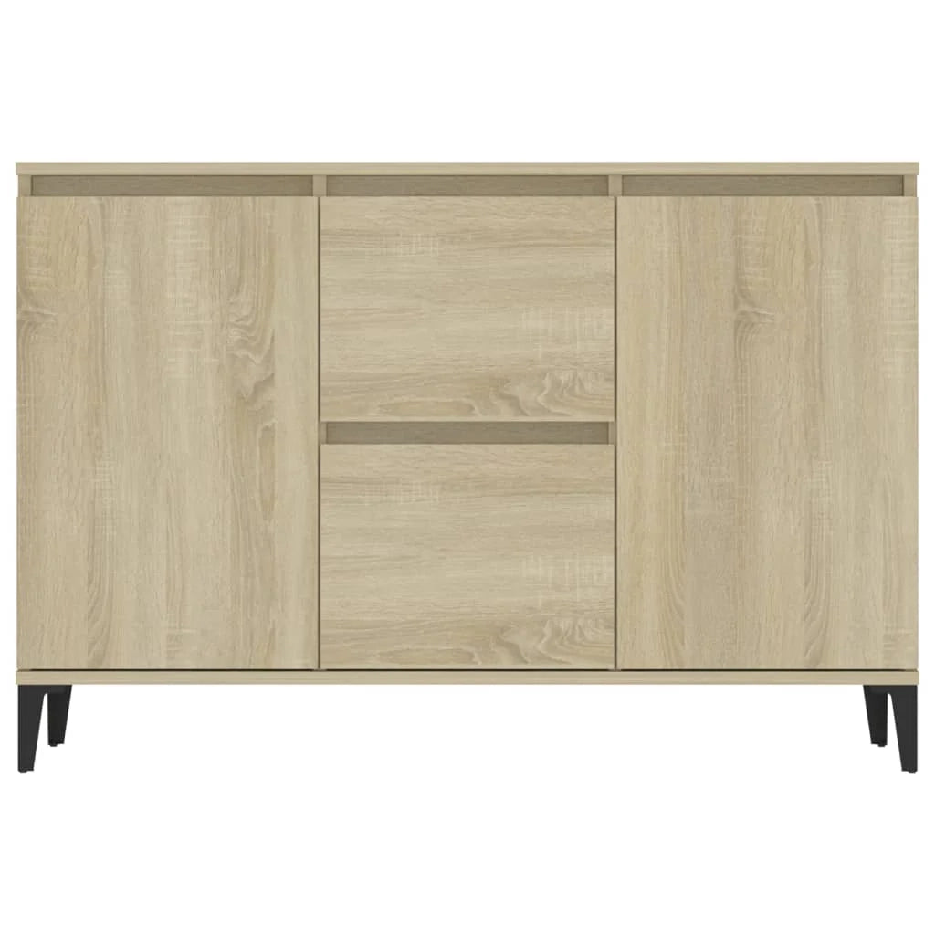 Buffet credenza cassettiera armadio mobile contenitore organizer cucina soggiorno rovere Sonoma 104 x 35 x 70 cm legno ingegnerizzato marrone 02_0031487