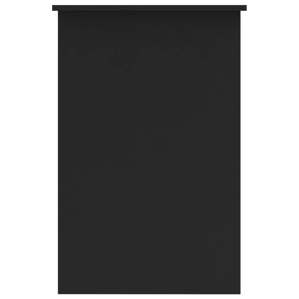 Scrivania tavolo postazione di lavoro mobile per computer studio 100 x 50 x 76 cm legno ingegnerizzato nero 02_0023887
