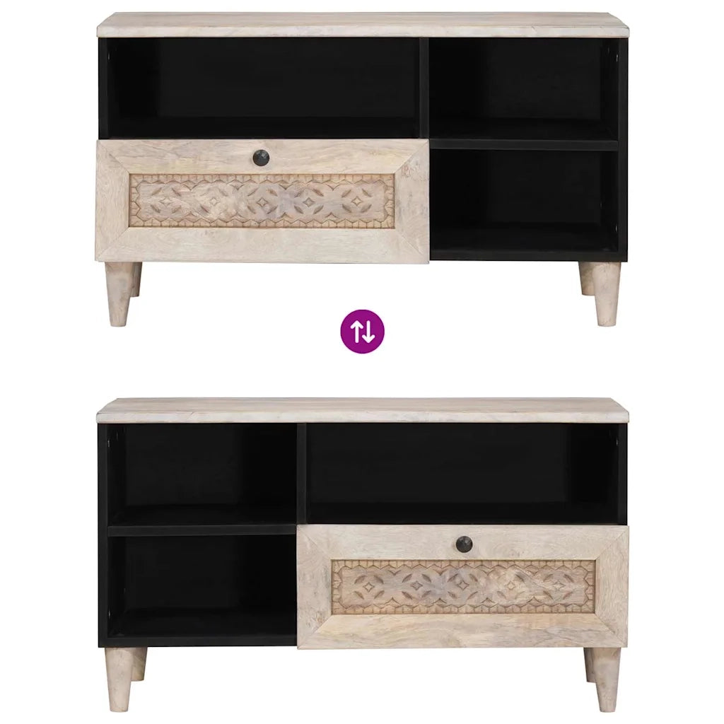 Unità TV con cassetto Bianco 80 x 33 x 46 cm Legno multistrato 4018133