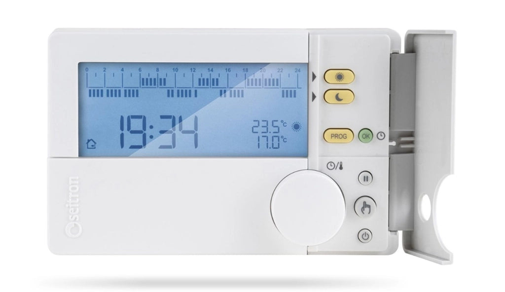 CRONOTERMOSTATO BIANCO FREETIME EVO SETTIMANALE/GIORNALIERO SEITRON