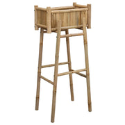 Fioriere | Cassetta per fiori | Vaso da Giardino con Supporto Naturale 50 x 38 x 114 cm Bamb¨´