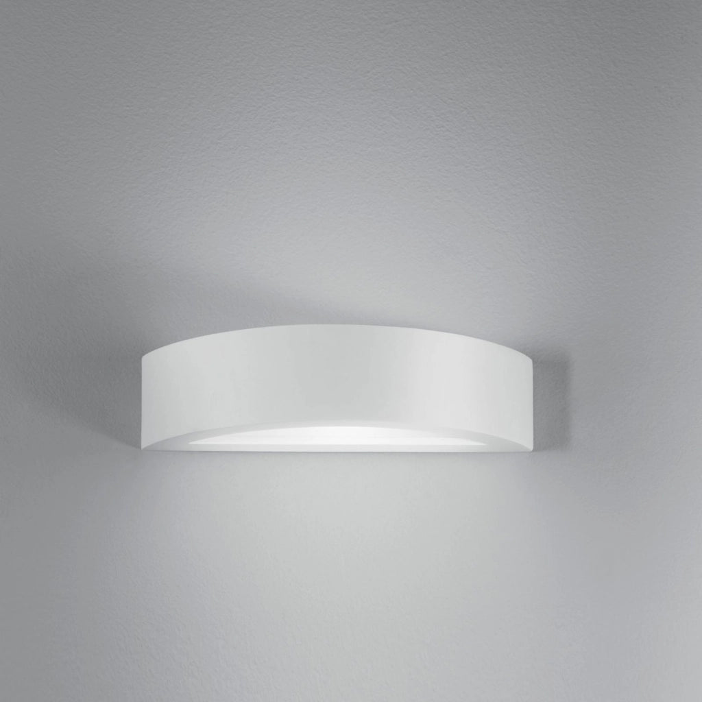 APPLIQUE CORTINA 1XE14 30X10XH7,5CM BIANCA.