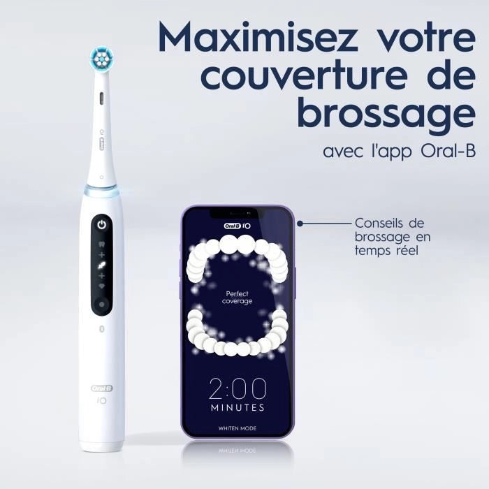 Spazzolini da denti - ORAL-B - iO5n Quite - Bianco + Custodia da viaggio - Elettrici