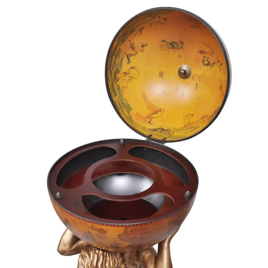 Bar a Globo Portabottiglie Vino Design Atlas 42x42x85 cm CFW8186433