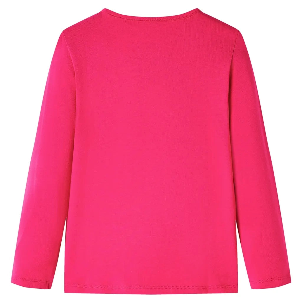 Maglietta da Bambina a Maniche Lunghe Fucsia 92cod mxl 117193