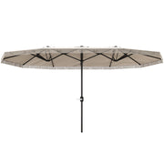 Ombrellone da Giardino ¨C zephmum ¨C Crema 4.5x2.7 m