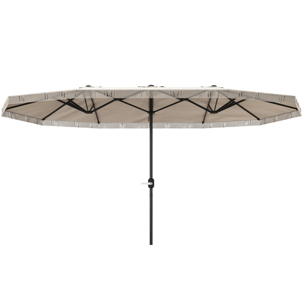 Ombrellone da Giardino ¨C zephmum ¨C Crema 4.5x2.7 m