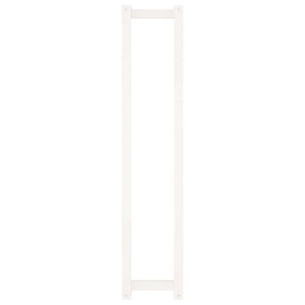 Portasciugamani Bianco 23x18x110 cm in Legno Massello di Pino CFW2995230