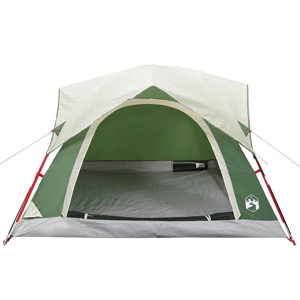 Tenda da Campeggio a Cabina per 4 Persone Verde Impermeabile 4009452