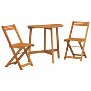 Set bistrot 3 pz | Set Salotto da Giardino Olio Naturale Legno di Acacia Massello