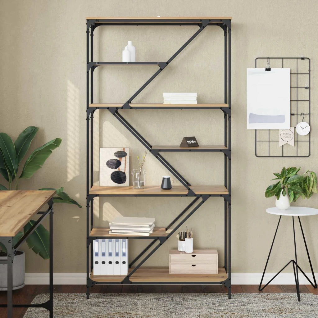 Libreria Rovere artigianale 91 x 36 x 176 cm Legno multistrato