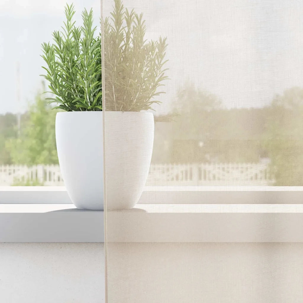 Tende in Voile con Linguetta 2 pz Crema 4102269