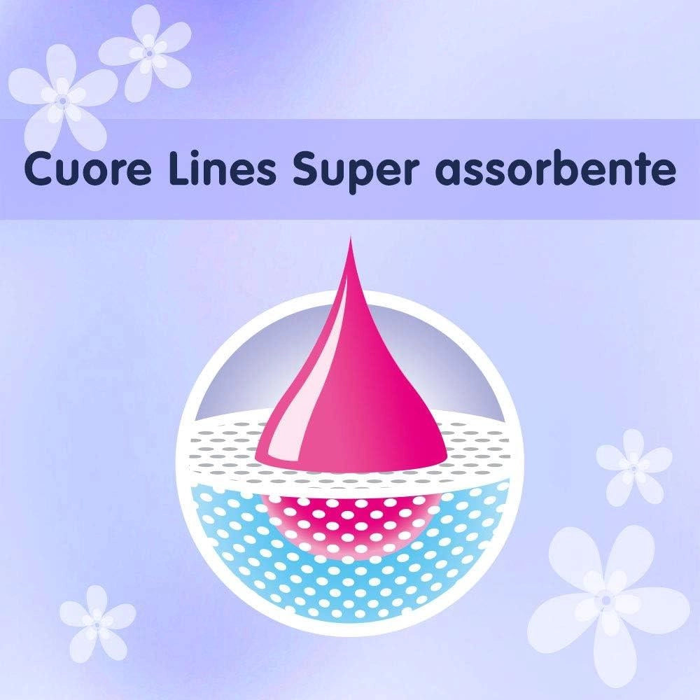 LINES IDEA ASSORBENTI ULTRA NOTTE DISTESI CONFEZIONE DA 14 PEZZI IDEALE PER TUTTI I TIPI DI PERDITE