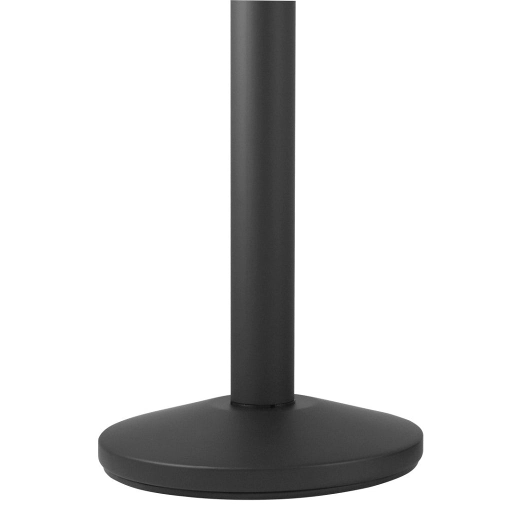 2 Colonnine Tendinastro 3 metri in Metallo Nero Opaco Ø36x101 cm Nastro Blu