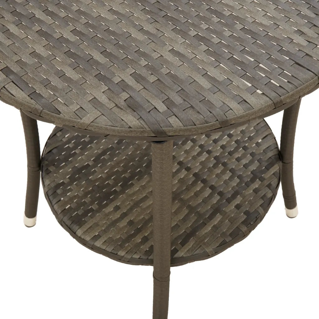 Sedie da Giardino Reclinabili 2 pz con Tavolo in Polyrattan 365707