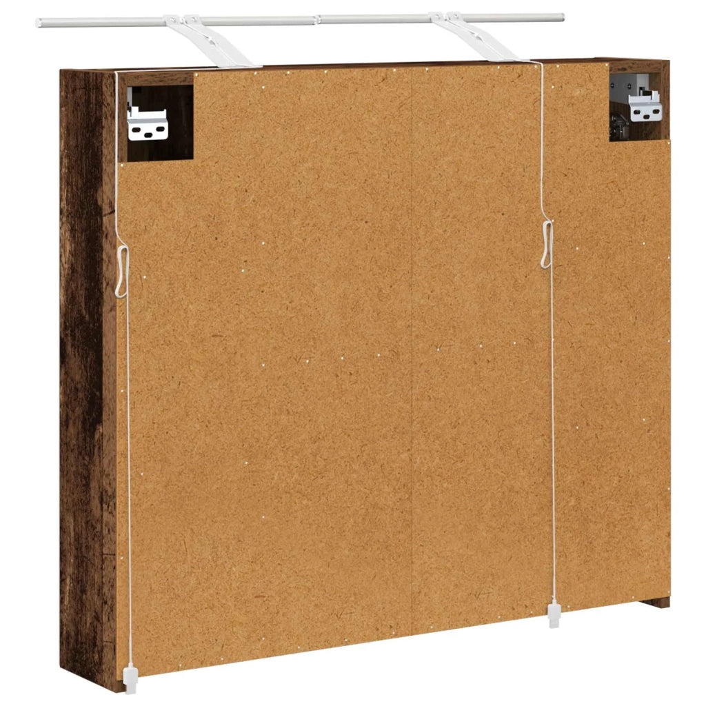 Mobiletto per specchio da bagno Legno vecchio 80 x 14.5 x 70 cm 889117