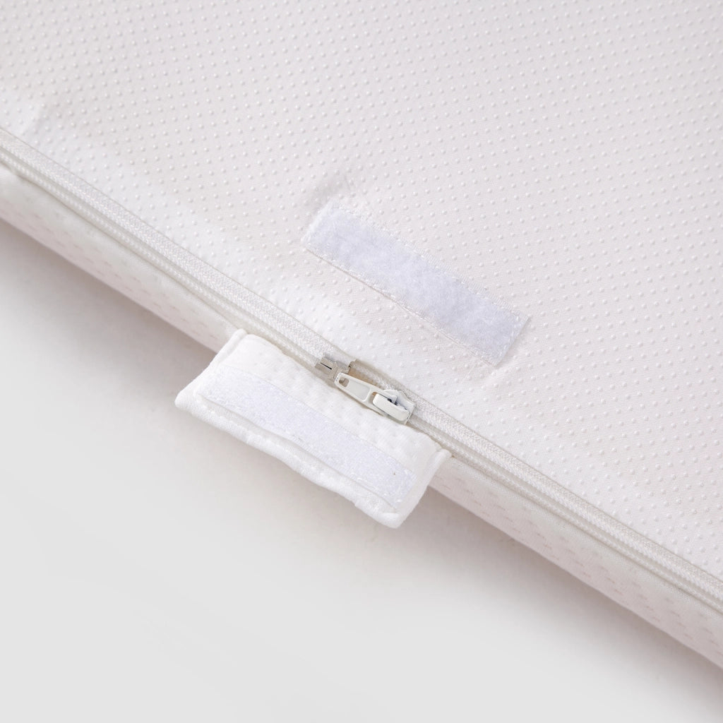 Materasso singolo 90 × 200 cm H3 con rivestimento sfoderabile e lavabile, in schiuma traspirante, bianco