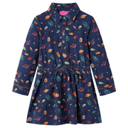 Abito da Bambina a Maniche Lunghe Blu Marino 116cod mxl 132197