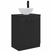 Mobile da bagno con Lavabo | Armadio Lavabo Nero 54 x 35 x 83 cm