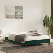 Giroletto senza Materasso Verde Scuro 120x190 cm Velluto 379505