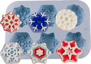 Forma di cioccolato in silicone - Forma per dolci in silicone per Natale fiocchi di neve forma di luna forma di cioccolato gelato decorazione di torte