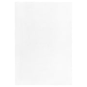 Tappeto Shaggy Bianco 140 x 200 cm Moderno Tappeto Rettangolare Trapuntato a Pelo Lungo