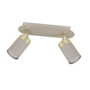 Plafoniera moderna a barra cashmere oro 2xGU10 Milagro