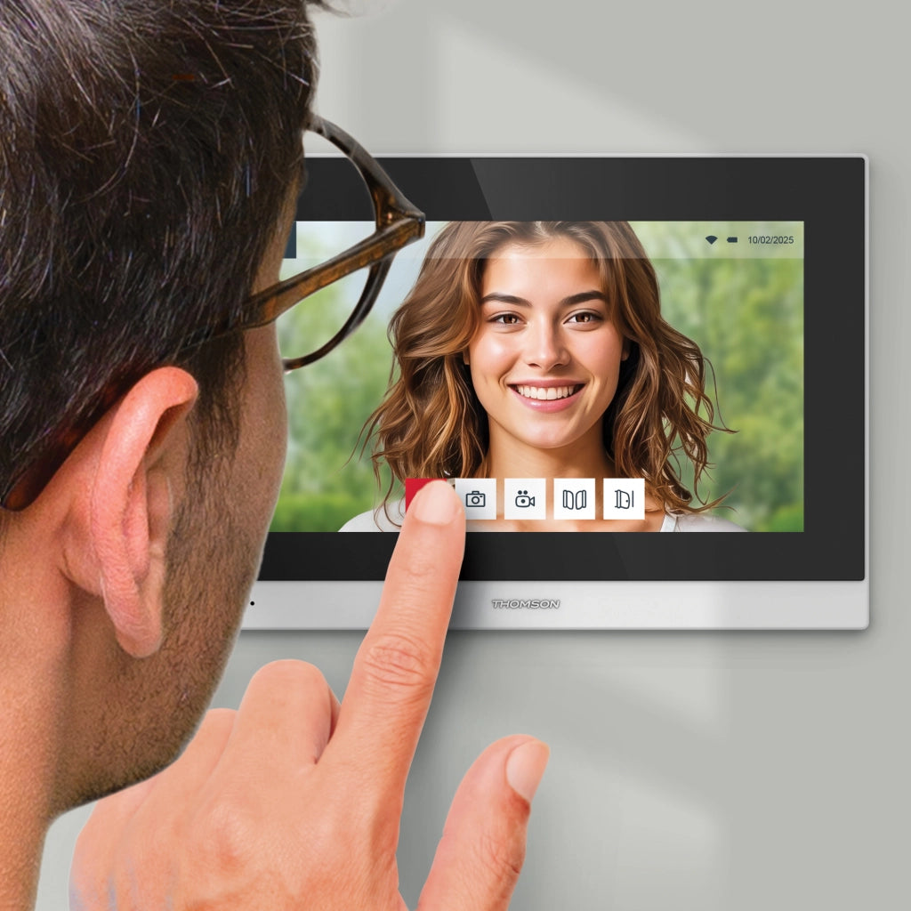 Videocitofono Smart Wi‑Fi 2 Fili con Riconoscimento Facciale – Thomson SmartFace 112278