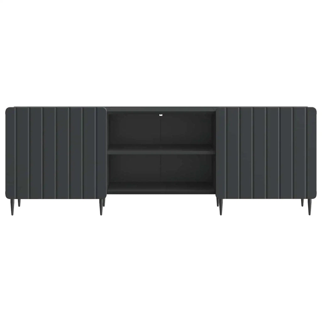 Mobile TV-Credenza per TV Nero 150 x 31 x 52 cm Legno ingegnerizzato
