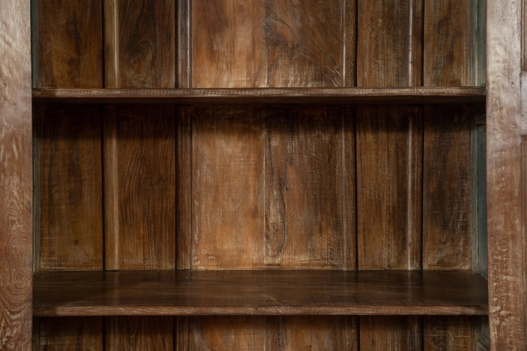Biscottini Stipo Libreria in legno massiccio con porta antica Molto solido spazioso