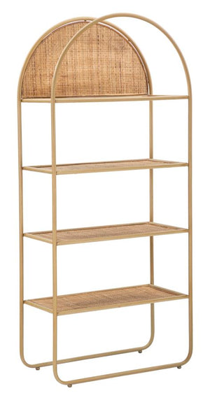 Libreria Panama Round 80x40x180 cm in Rattan