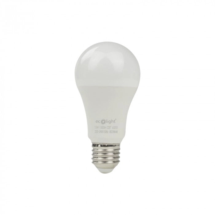 Lampadina LED antiflicker E27 15W 6500K 1350lm Ecolight