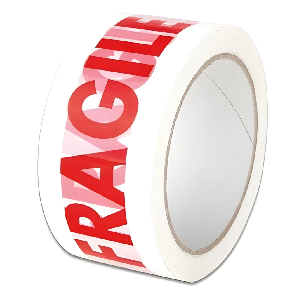 Nastro Adesivo Imballaggio FRAGILE 48mmx66m 6 Rotoli Scotch EcoPrice®