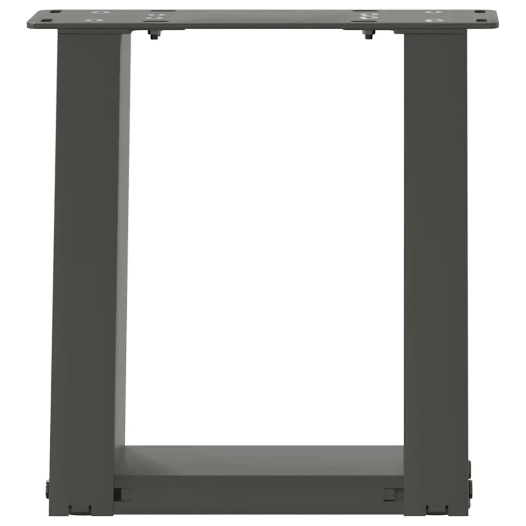 Gambe per Tavolino da Caffè a Forma di U 2 pz Antracite 30x(30-31) cm Acciaio 4012738