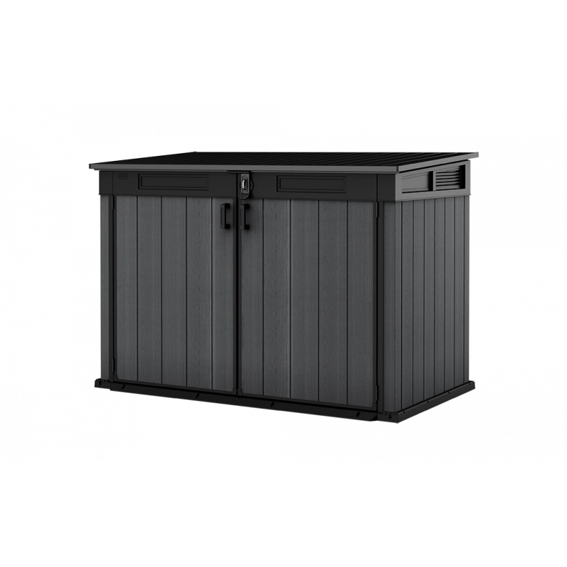 Box Porta Attrezzi da Esterno Cortina Mega EVOTECH+ 2020L 190,5x109,3x132,5 - Grigio effetto legno - Keter