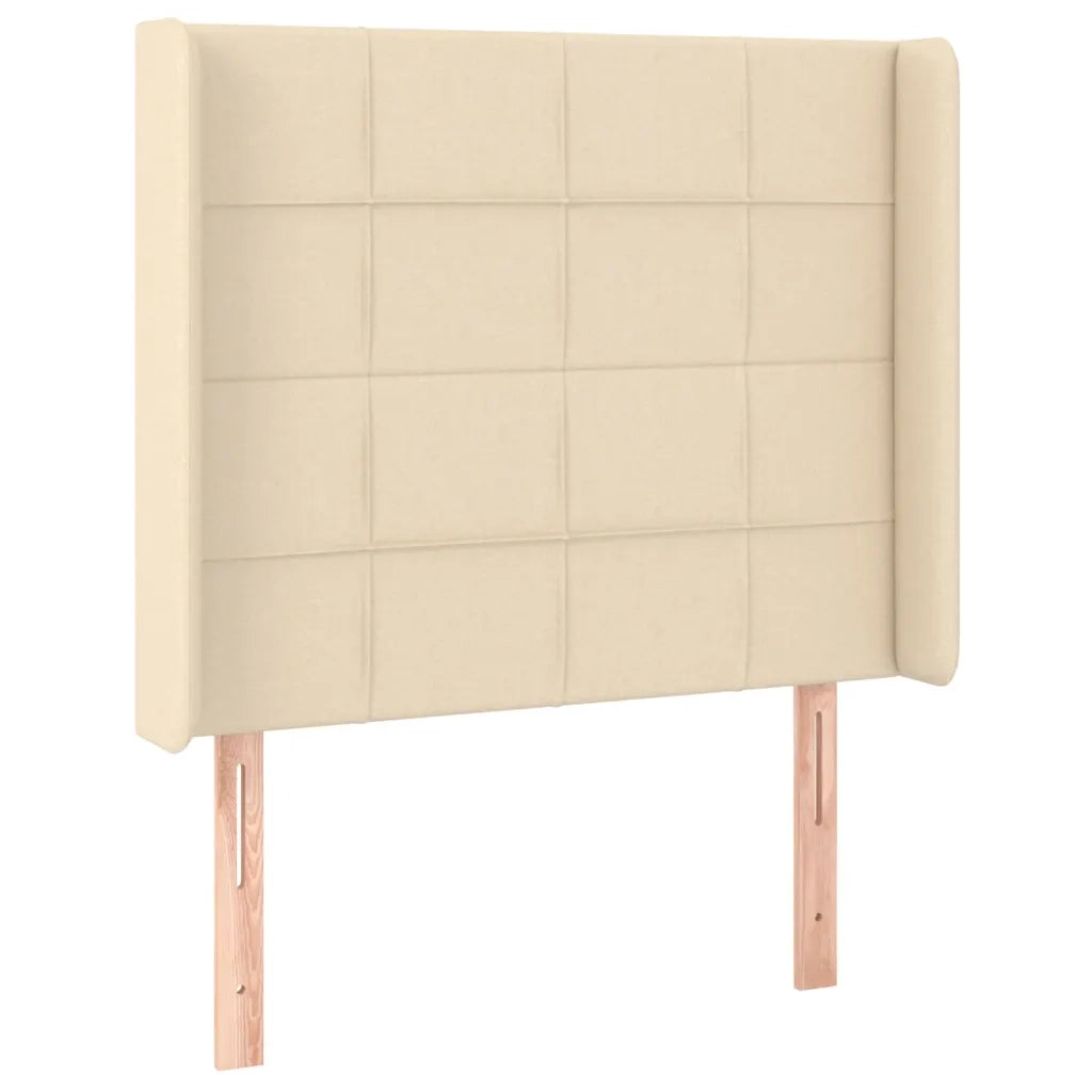 Testiera ad Orecchio Crema 83x16x118/128 cm in Tessutocod mxl 121636