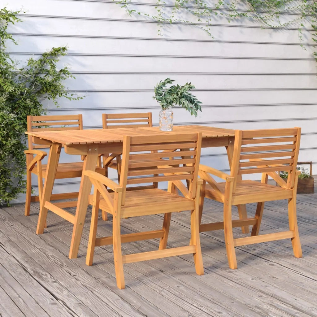 Tavolo da Giardino 150x90x75 cm Legno Massello di Acaciacod mxl 102390