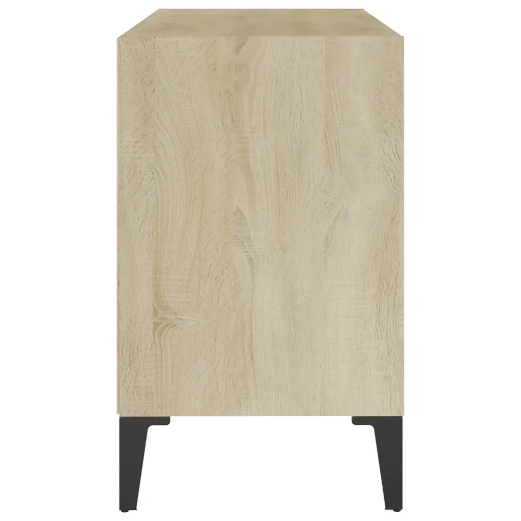 Mobile TV con Gambe in Metallo Rovere Sonoma 69,5x30x50 cm 805935
