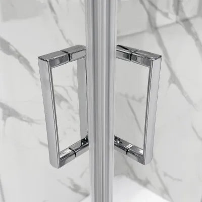 Box doccia 3 lati 80x100x80 cm doppio scorrevole trasparente  Tay