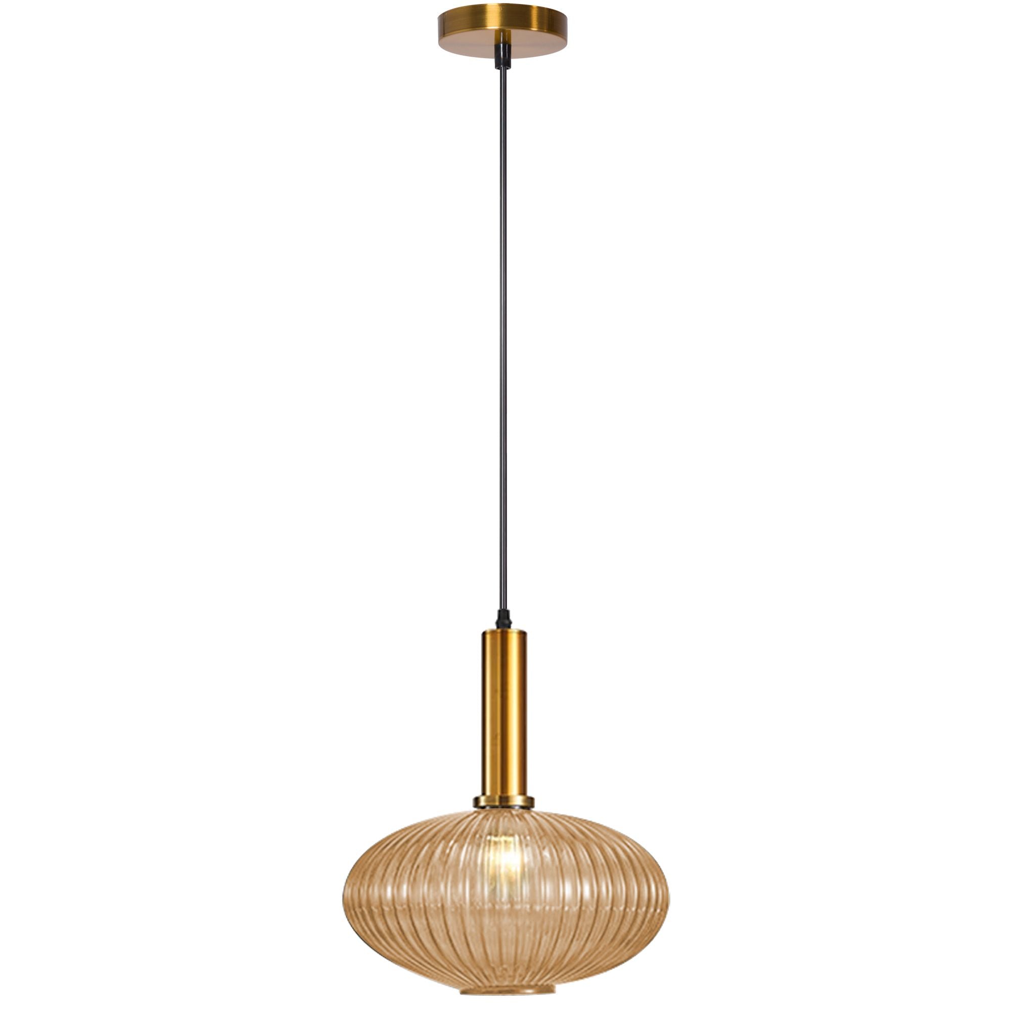 Lampada Da Soffitto Pensile Di Vetro Arancione APP464-1CP