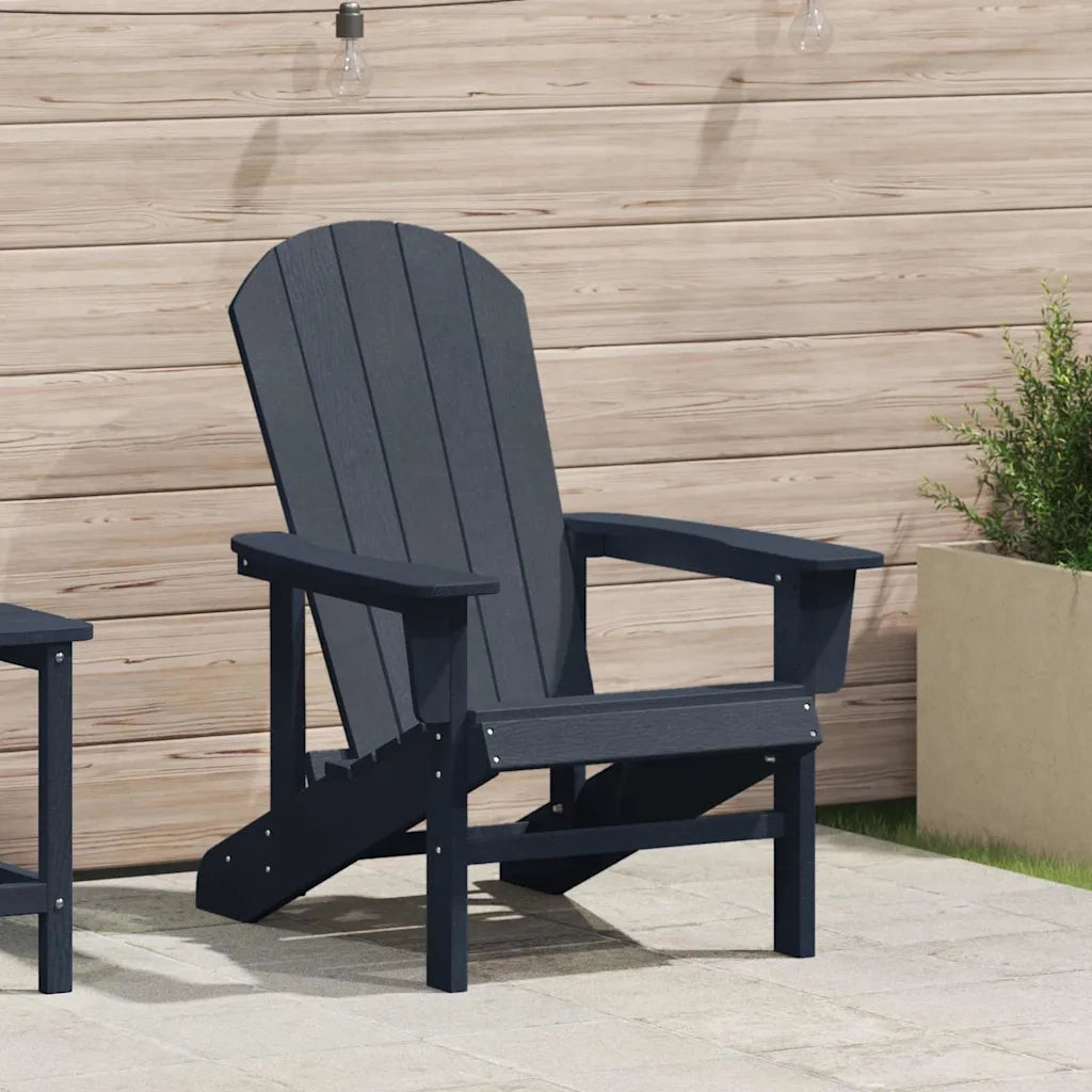 Sedia da Giardino | Sedia Adirondack Blu navy 82 x 74 x 92 cm HDPE