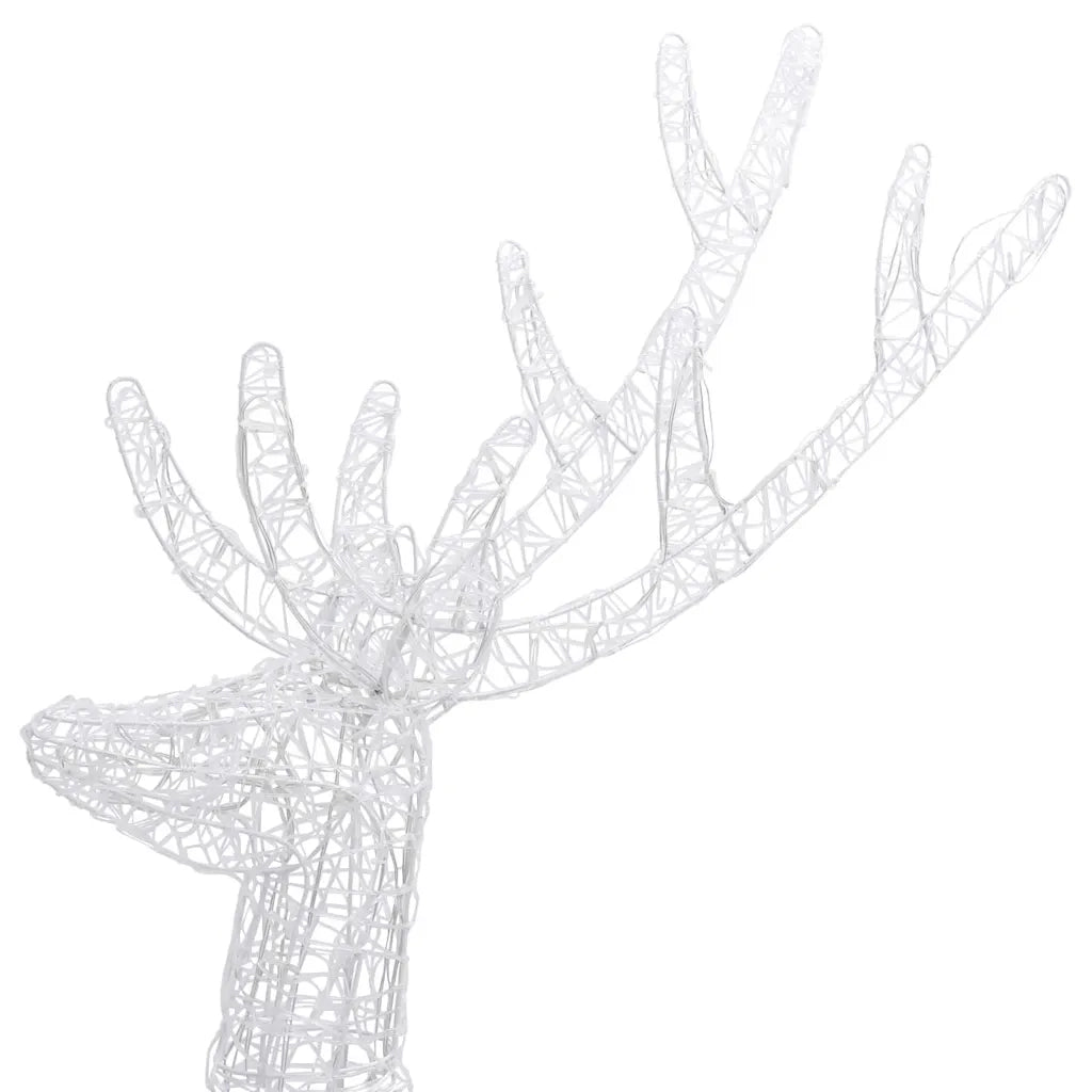 Renne di Natale XXL in Acrilico 250 LED 3 pz 180 cm Multicolore 3154364