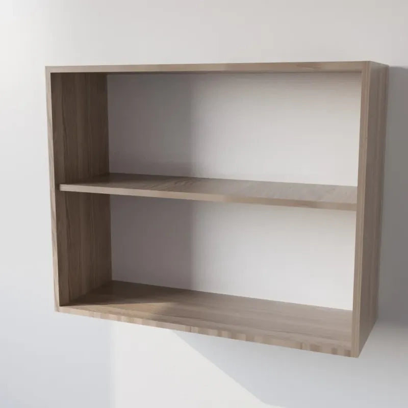 Pensile Cucina  in Legno Nobilitato Olmo Mobile Alto con 2 Ante, Pensile Componibile Moderno Made in Italy (H72XL80XP33cm)
