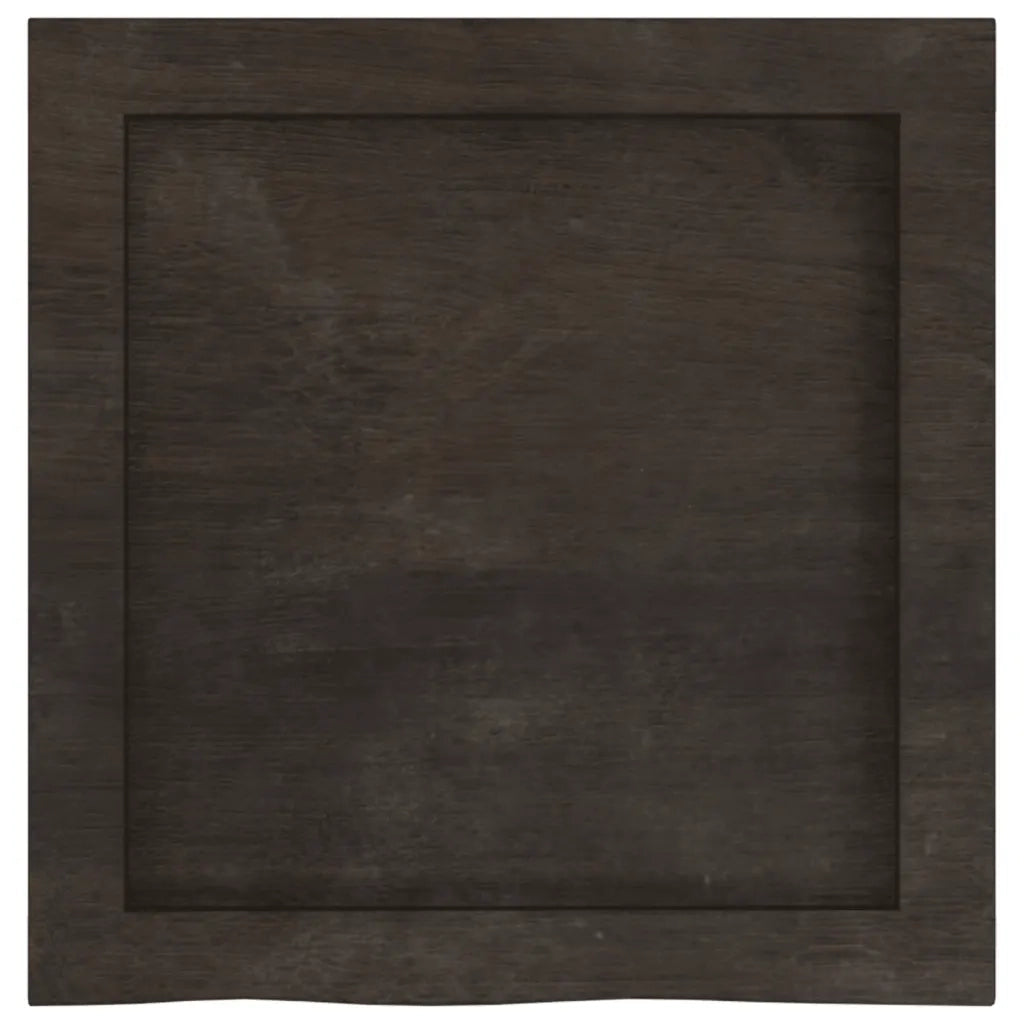Piano Bagno Marrone Scuro 40x40x(2-4)cm Legno Massello Trattato 3156189