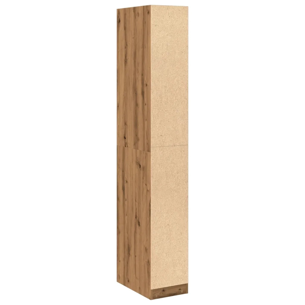 Armadio Rovere Artigianale 30x50x200 cm in Legno Multistrato